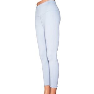 Spiritual Gangster Girls Pale Blue Ribbed Leggings
